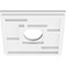 Ekena Millwork Knox Architectural Grade PVC Contemporary Ceiling Medallion, 10"OD x 3"ID x 3 1/2"C x 1"P CMP10KX-03000 - alternate 3